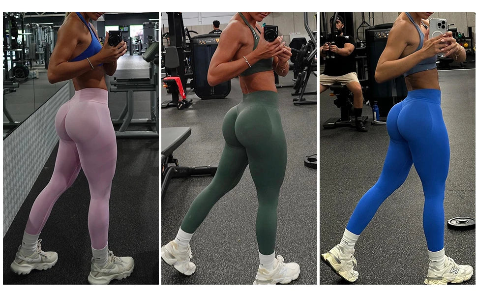 Leggings Women Scrunch Butt Seamless Leggings High Waist Yoga Pants Workout Gym Leggings Fitness Booty Sports Tights