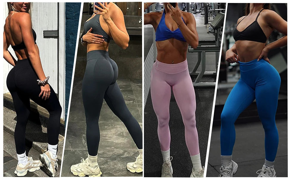 Leggings Women Scrunch Butt Seamless Leggings High Waist Yoga Pants Workout Gym Leggings Fitness Booty Sports Tights