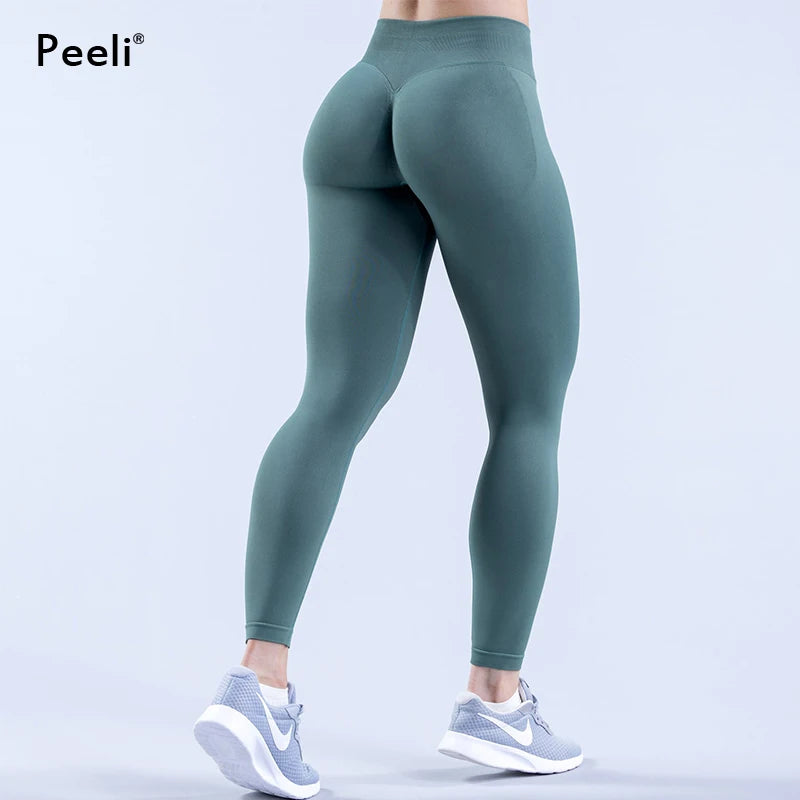 Leggings Women Scrunch Butt Seamless Leggings High Waist Yoga Pants Workout Gym Leggings Fitness Booty Sports Tights