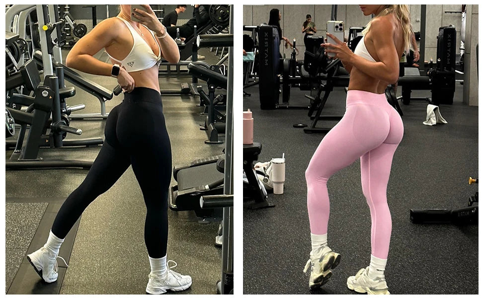 Leggings Women Scrunch Butt Seamless Leggings High Waist Yoga Pants Workout Gym Leggings Fitness Booty Sports Tights